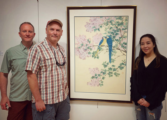 Congratulations - Kejie's New Work: Whisper In Clove (Parrots & Clove), is collected by Michael and James