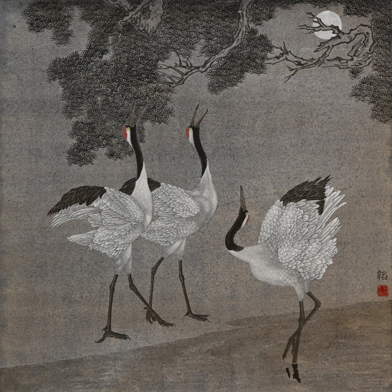 The cranes sang on the night of the bright moon 月朗风清觅鹤鸣