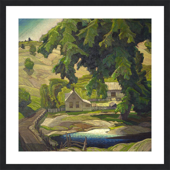 Farm, Haliburton - Framed Fine Art Paper Print, 24x24" (20x20")