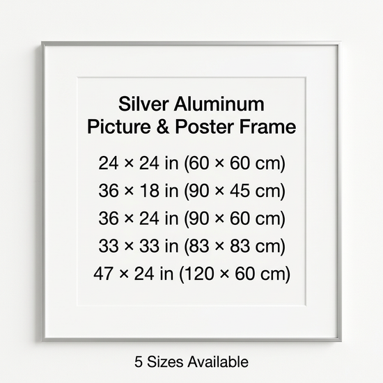 Silver Aluminum Picture & Poster Frame