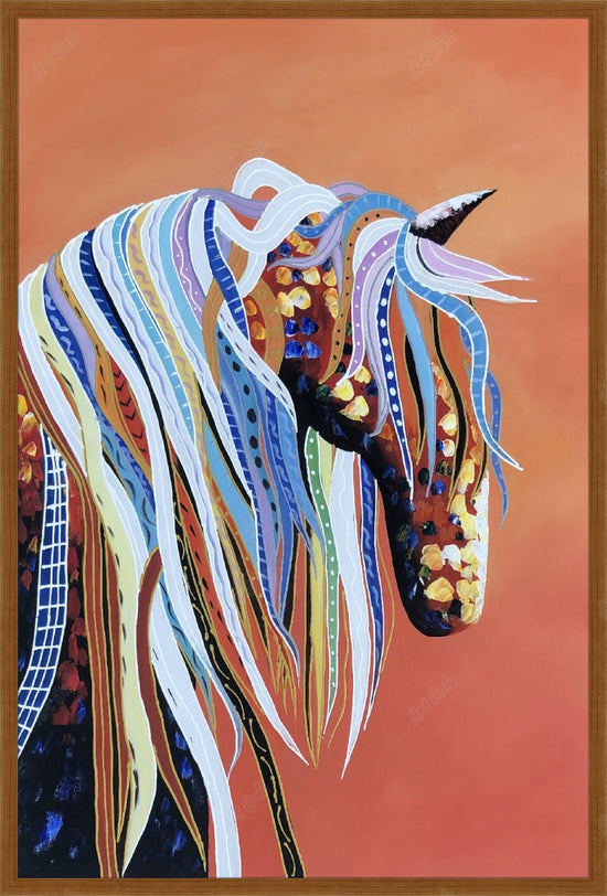 Coloured Horse 6 / Oil On Canvas