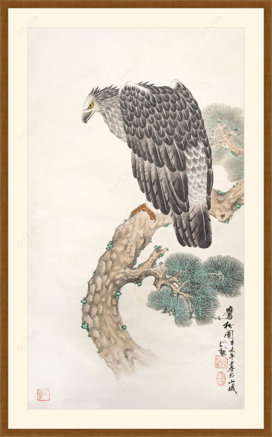 鹰松图-胡代勋 / Original Chinese Painting