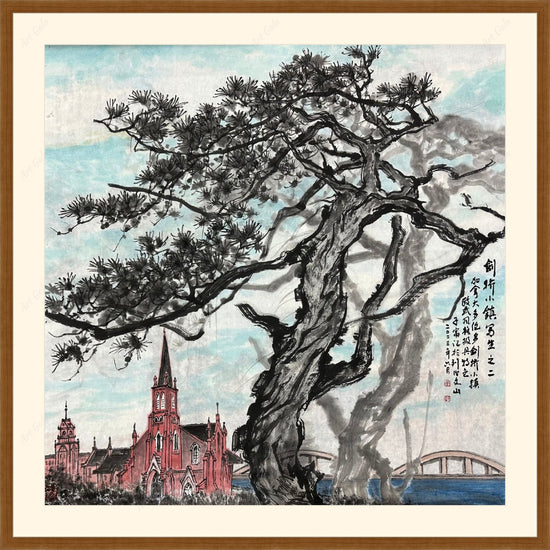 Cambridge town sketches No.2 剑桥小镇写生之二 / Original Chinese Paintin