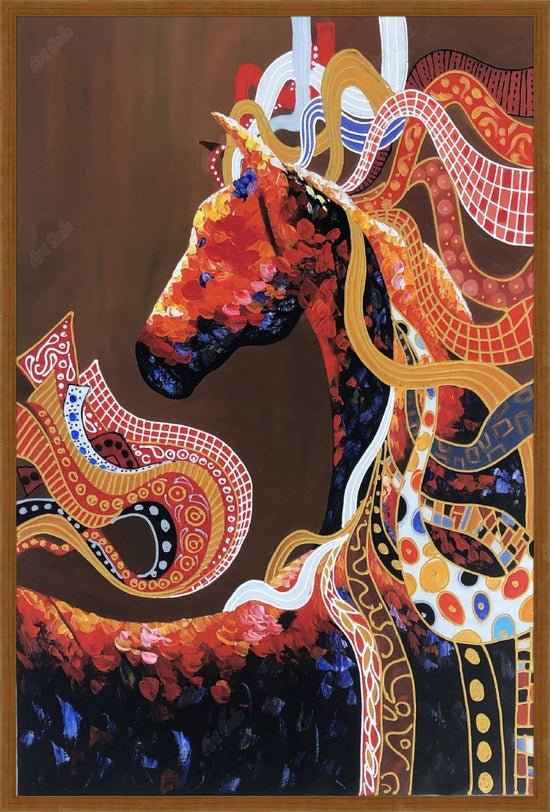 Coloured Horse 2 / Oil On Canvas