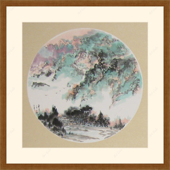 翠山祥云-小斗方 / Original Chinese Painting