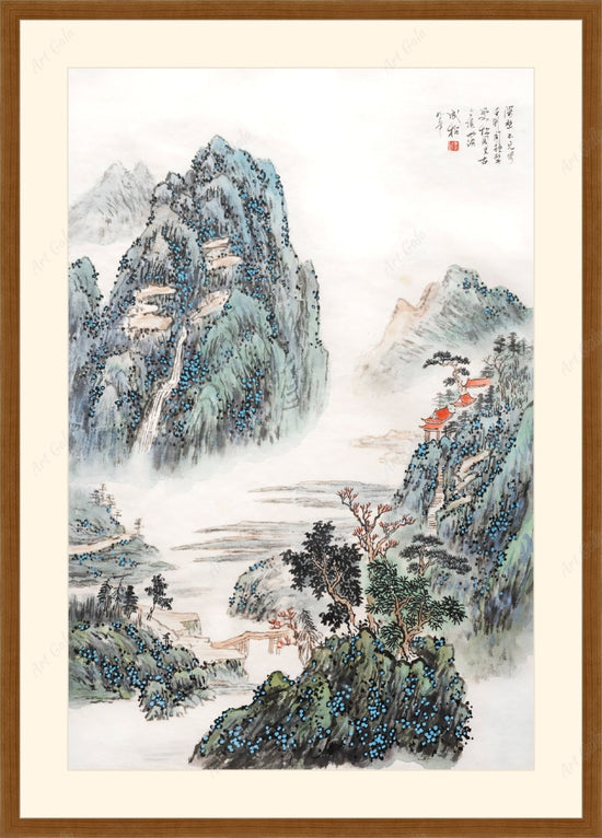 深壁不见僧-吕舍 / Original Chinese Painting