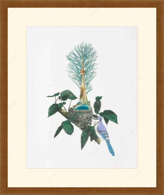 Iconic CN Tower: A place called Home / Print of original collage