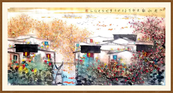 江南秋韵 Autumn Ambience in Jiangnan / Original Chinese Painting
