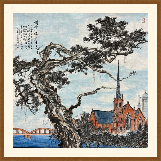 Cambridge town sketches No.1 剑桥小镇写生之一 / Original Chinese Paintin
