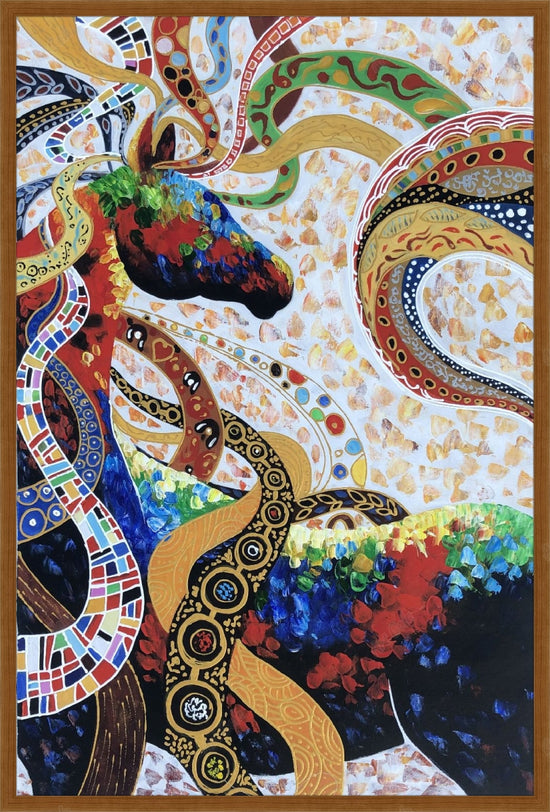 Coloured Horse 10 / Oil On Canvas