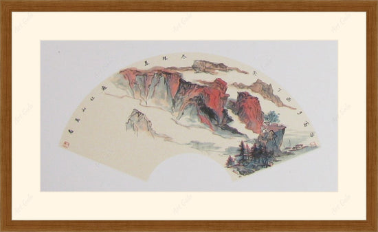 看万山红遍-小扇面 / Original Chinese Painting