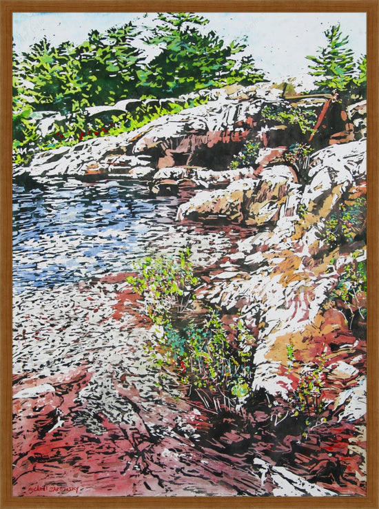 Cove, Killarney / Acrylic & Water Color On Paper
