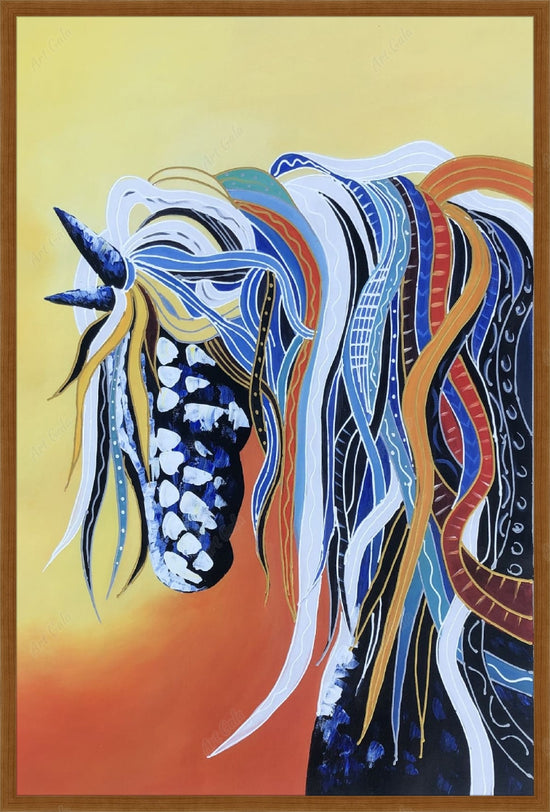 Coloured Horse 1 / Oil On Canvas