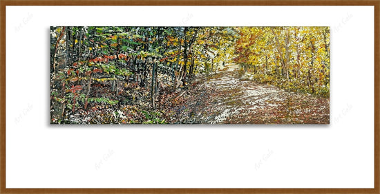 Road thru autumn / Acrylic & Water Color On Paper