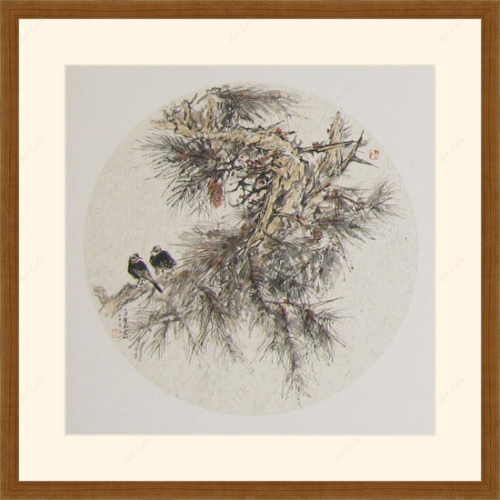 红崖深涧-小斗方 / Original Chinese Painting