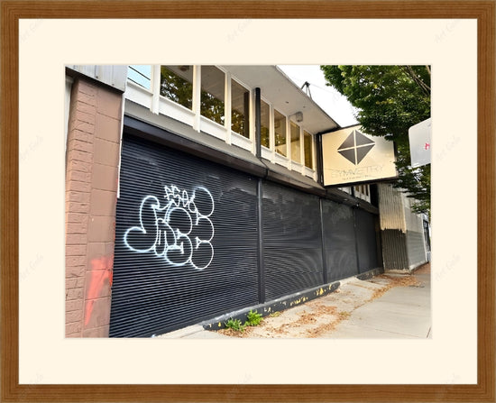 Framed print with mat & glazing