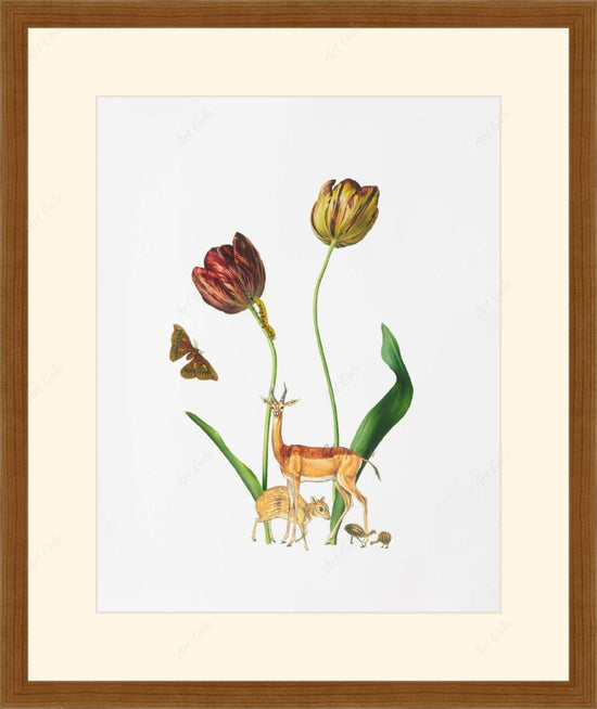 Bambi Family / Print of original collage