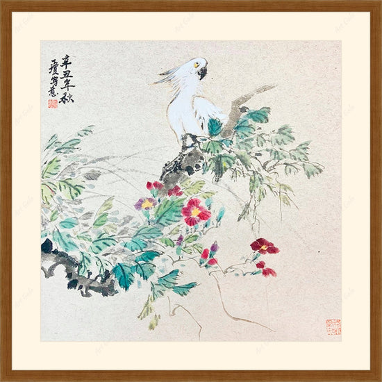 白鹦鹉 White Cockatoo / Original Chinese Painting