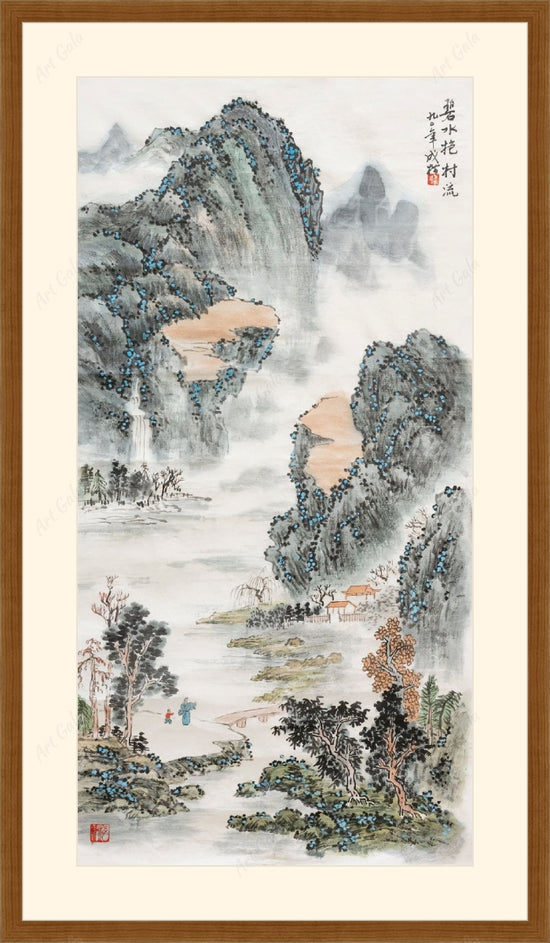 碧水抱村流 / Original Chinese Painting