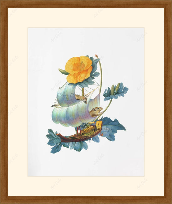 Adjust Your Sails / Print of original collage