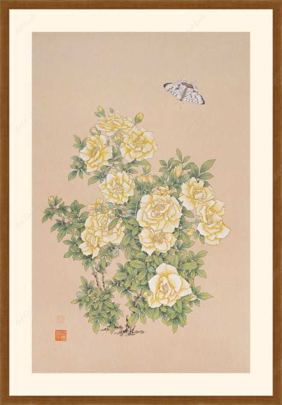 Yellow Rose 黄玫瑰 / Original Chinese Painting