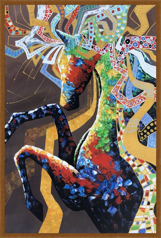 Coloured Horse 11 / Oil On Canvas