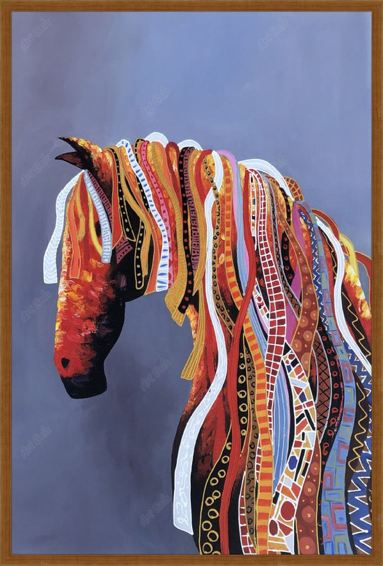 Coloured Horse 7 / Oil On Canvas