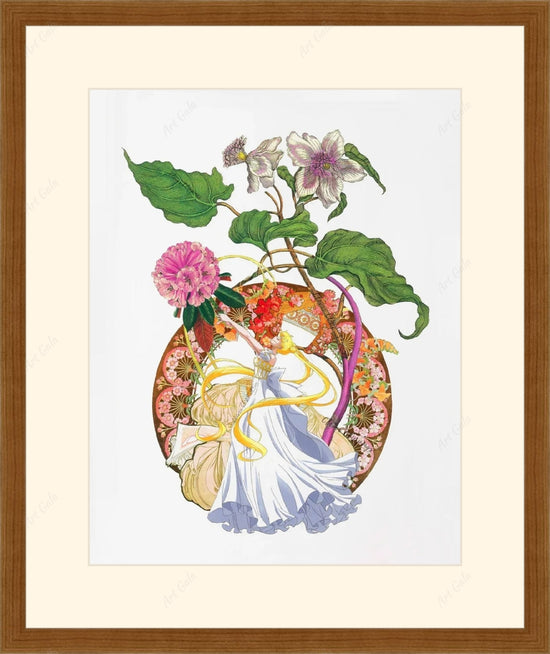 Art Nouveau inspired Sailormoon / Print of original collage