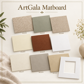 ArtGala Matboard in 9 colours: NS301, NS333, NS346, NS395, NS449, SG202, SG211, SG214, SG241
