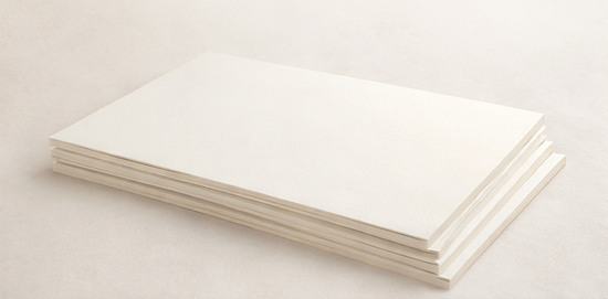 Off-White Matboard Sheets – 16 × 26 in (Sketching / Practice)