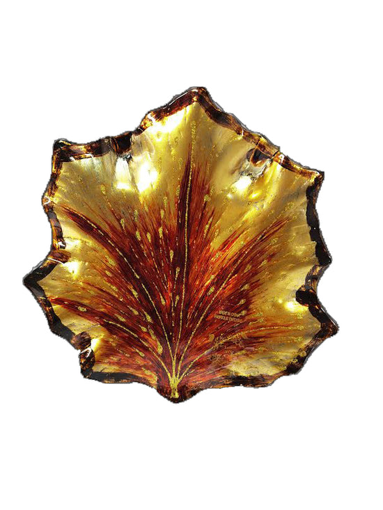 Golden Leaf-Tesoro Mio Plate