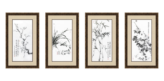 中国画系列（梅兰竹菊）Chinese Painting Series (Plum Blossom, Orchid, Bamboo, Chrysanthemum)