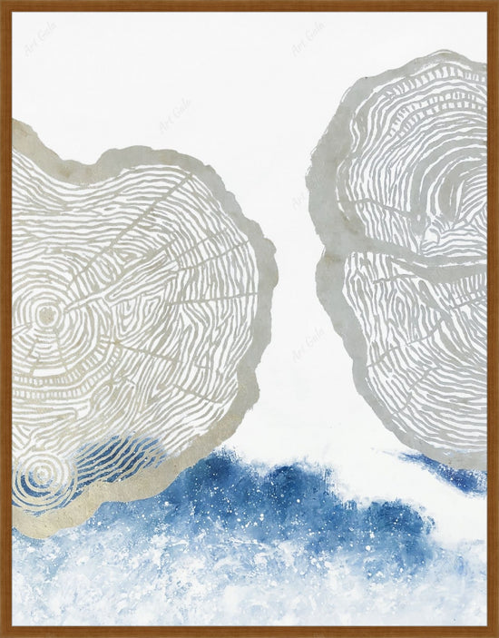 Golden Tree Trunk 1 / Oil on Canvas