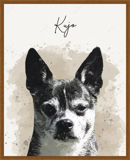 Framed print with mat & glazing