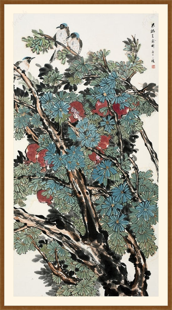 Ripe Fruit Call for Birds 果熟来禽图 / Rice Paper?osCsid=g8gnsbb28pm6