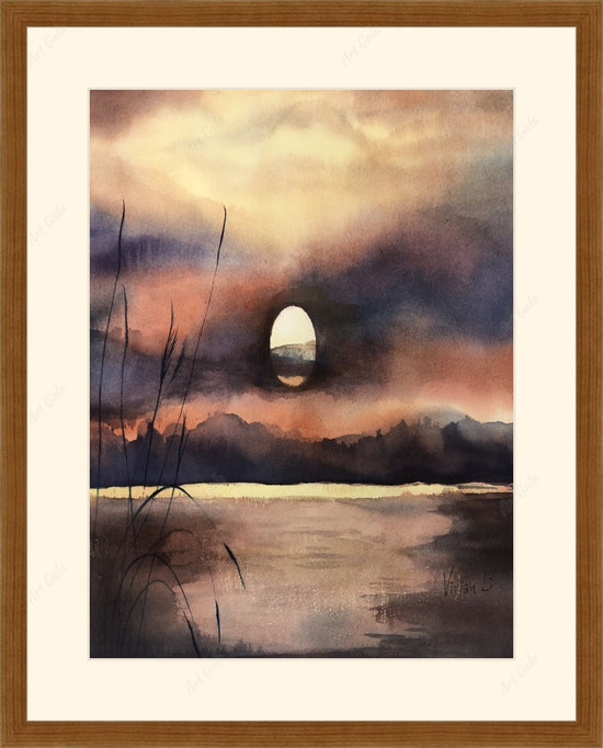 Sunset glow / Watercolor on Paper?osCsid=7skoeef0j8jqvin4m85dvvn