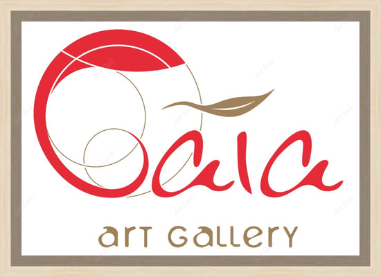 Framed print without mat & glazing