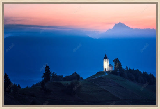 Framed print without mat & glazing