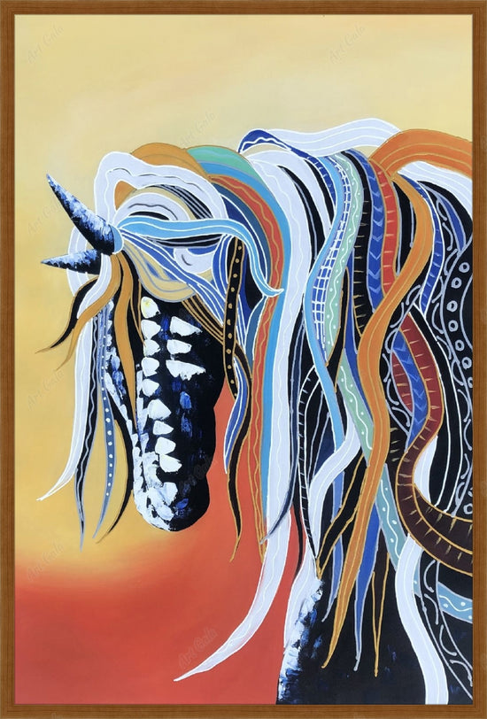 Coloured Horse 5 / Oil On Canvas