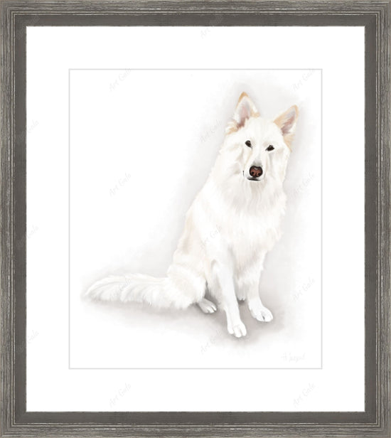 Framed print with mat & glazing